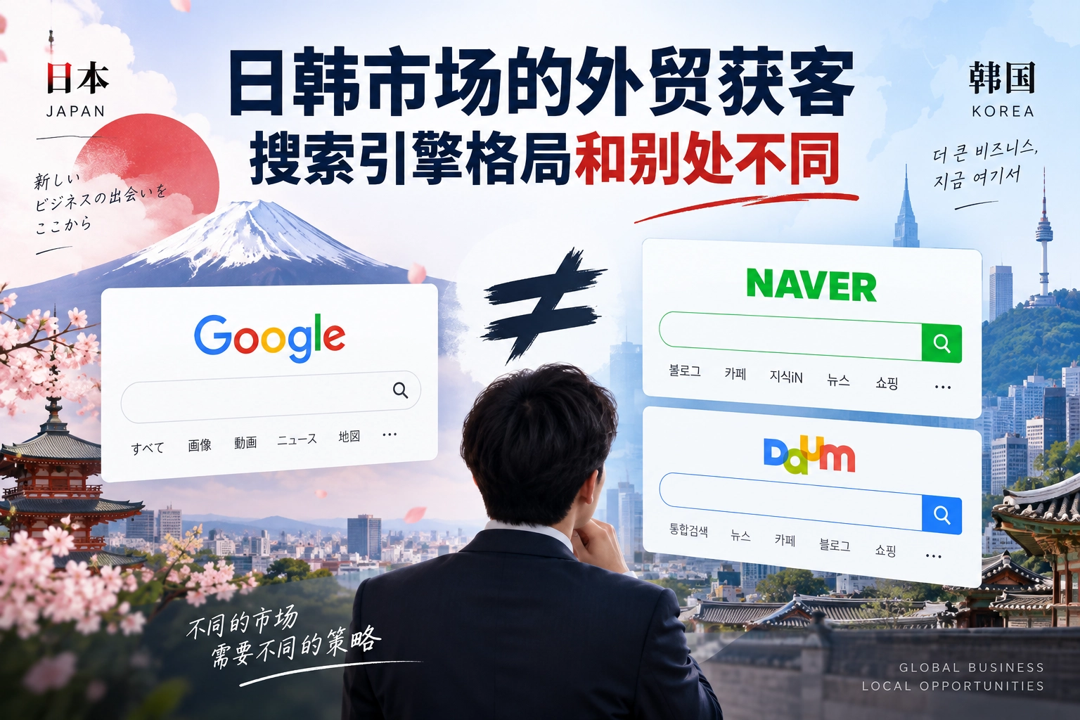 日韩市场的外贸获客，搜索引擎格局和别处不同