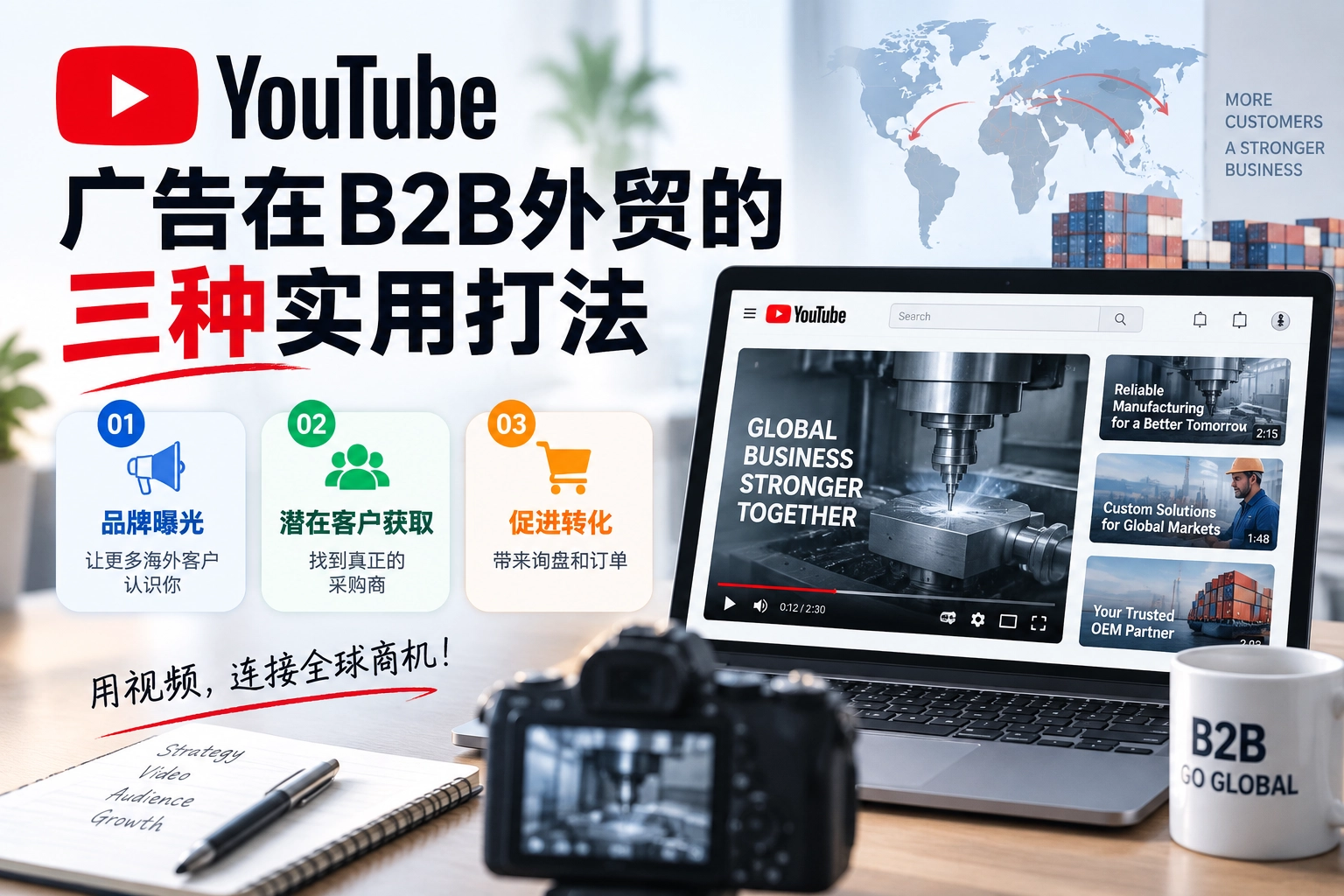 YouTube广告在B2B外贸的三种实用打法