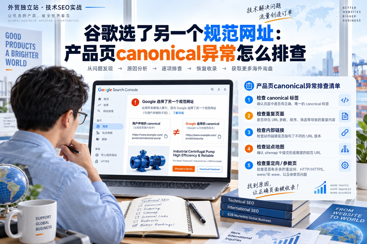 谷歌选了另一个规范网址:产品页canonical异常怎么排查