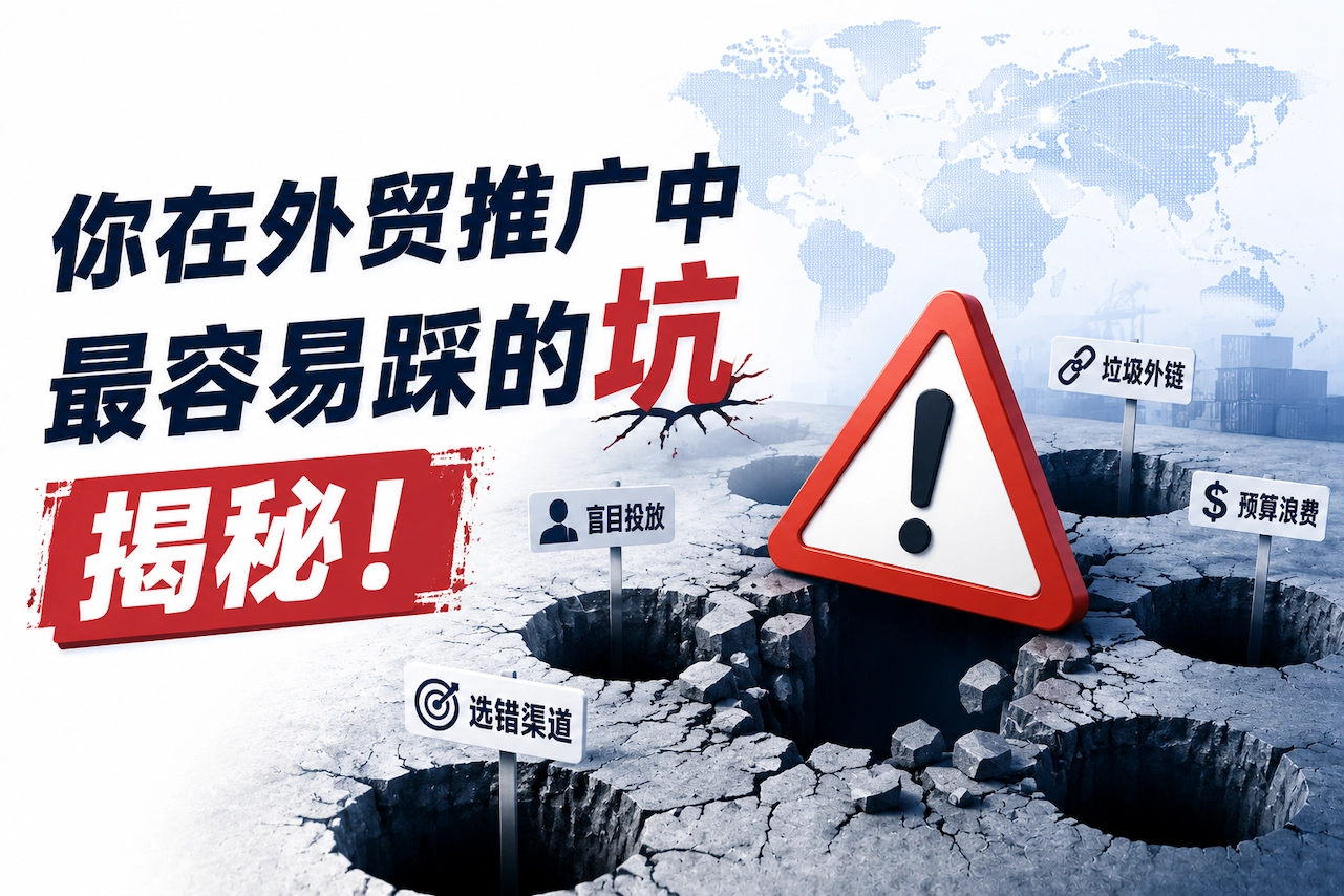 你在外贸推广中最容易踩的坑揭秘！