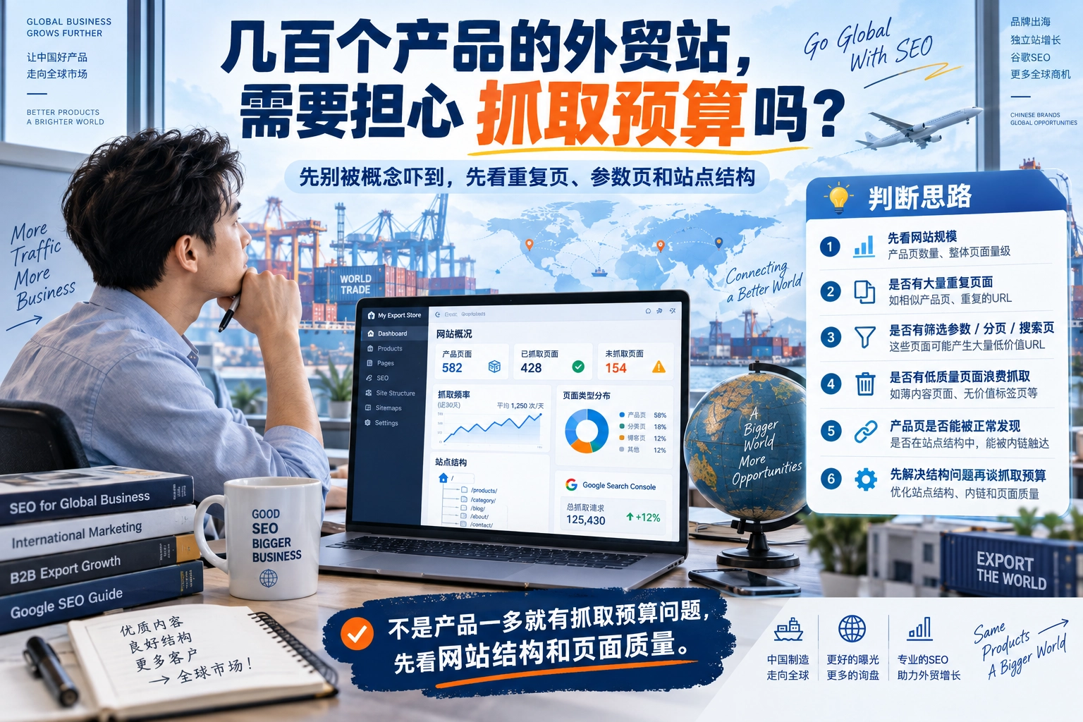 几百个产品的外贸站，需要担心抓取预算吗