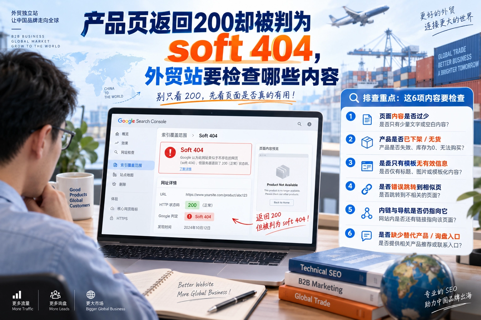 产品页返回200却被判为soft 404，外贸站要检查哪些内容