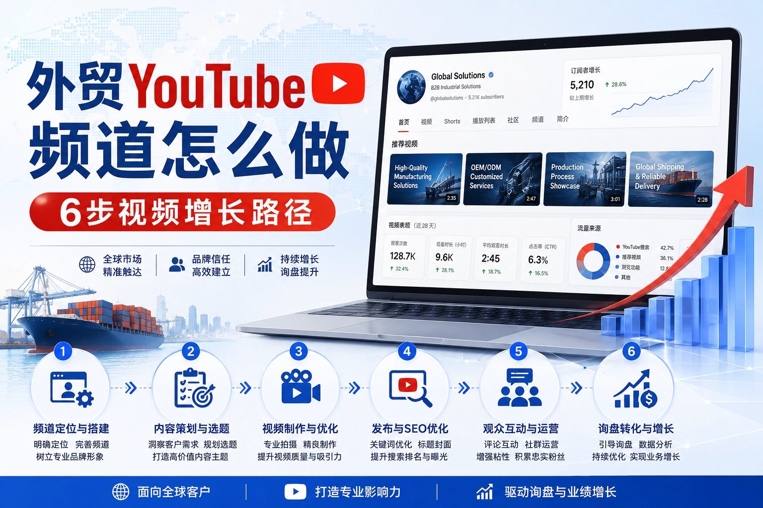 外贸YouTube频道怎么做-6步视频增长路径