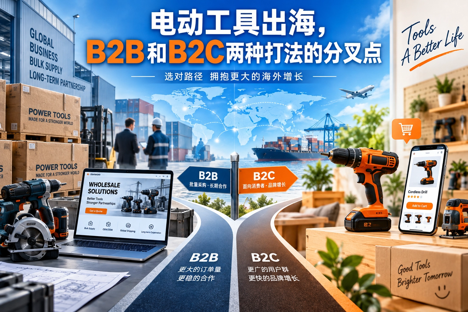 电动工具出海，B2B和B2C两种打法的分叉点