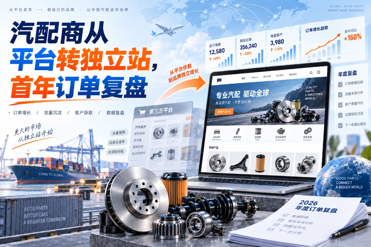 汽配商从平台转独立站，首年订单复盘