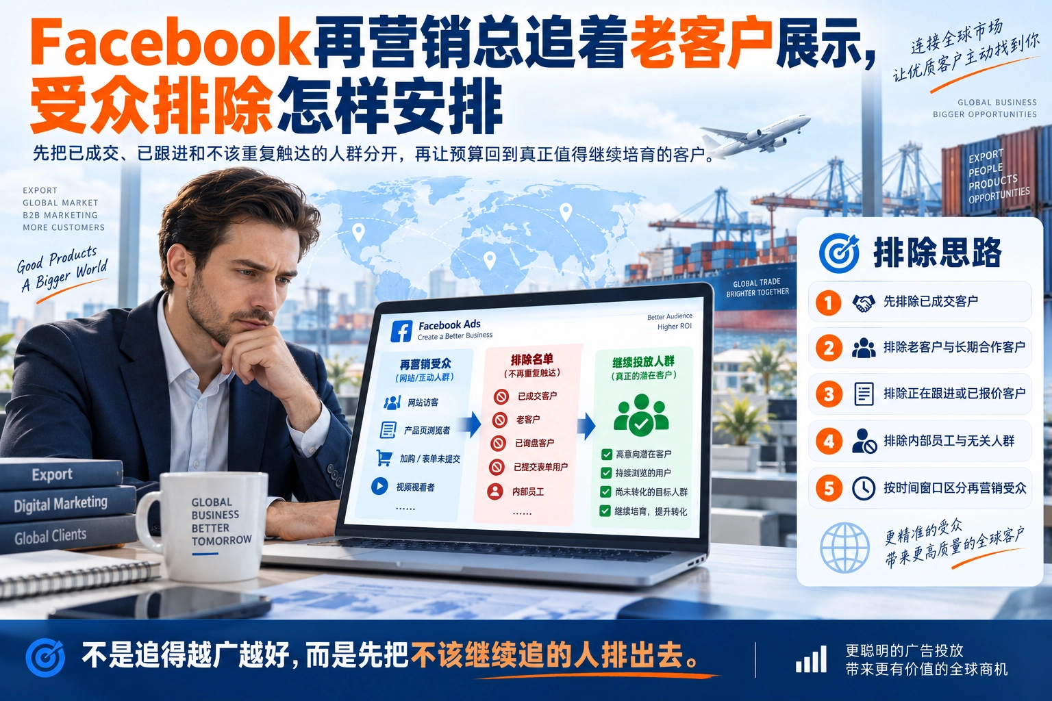 Facebook再营销总追着老客户展示，受众排除怎样安排