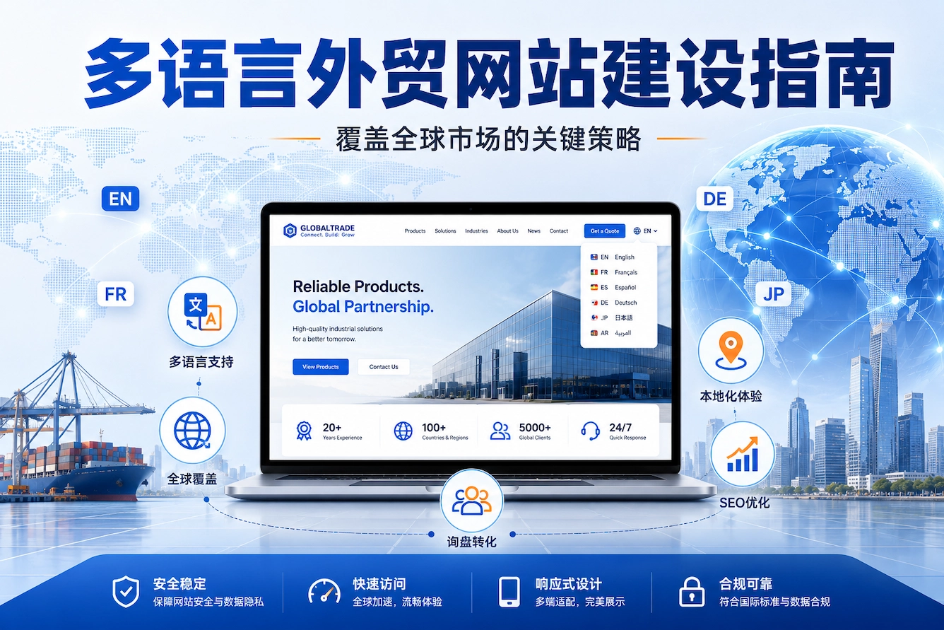 多语言外贸网站建设指南 覆盖全球市场的关键策略