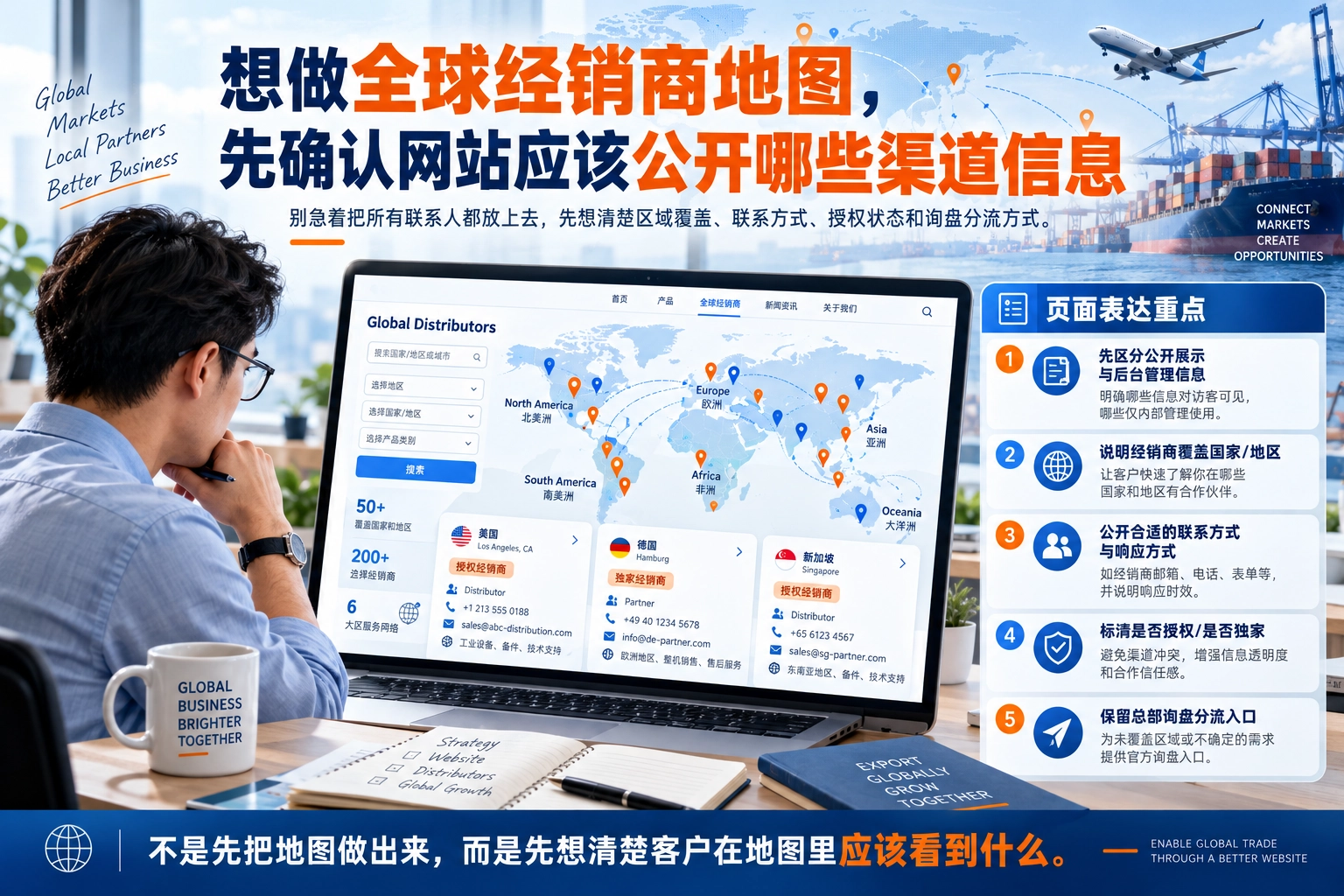 想做全球经销商地图，先确认网站应该公开哪些渠道信息