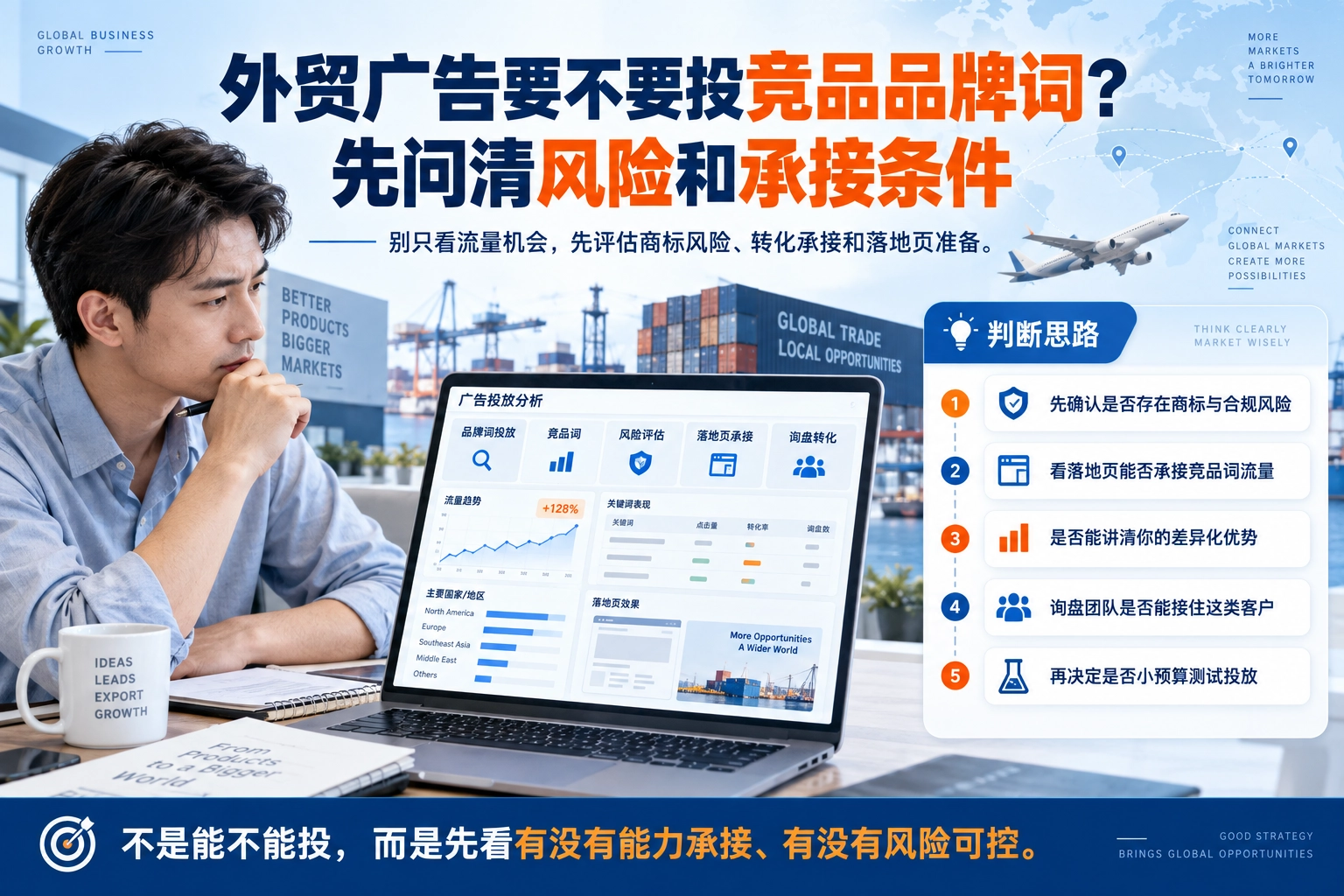 外贸广告要不要投竞品品牌词？先问清风险和承接条件