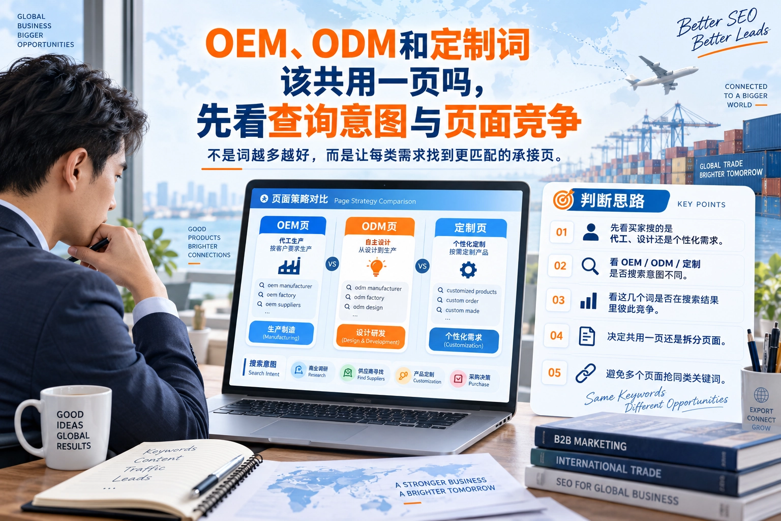 OEM、ODM和定制词该共用一页吗，先看查询意图与页面竞争
