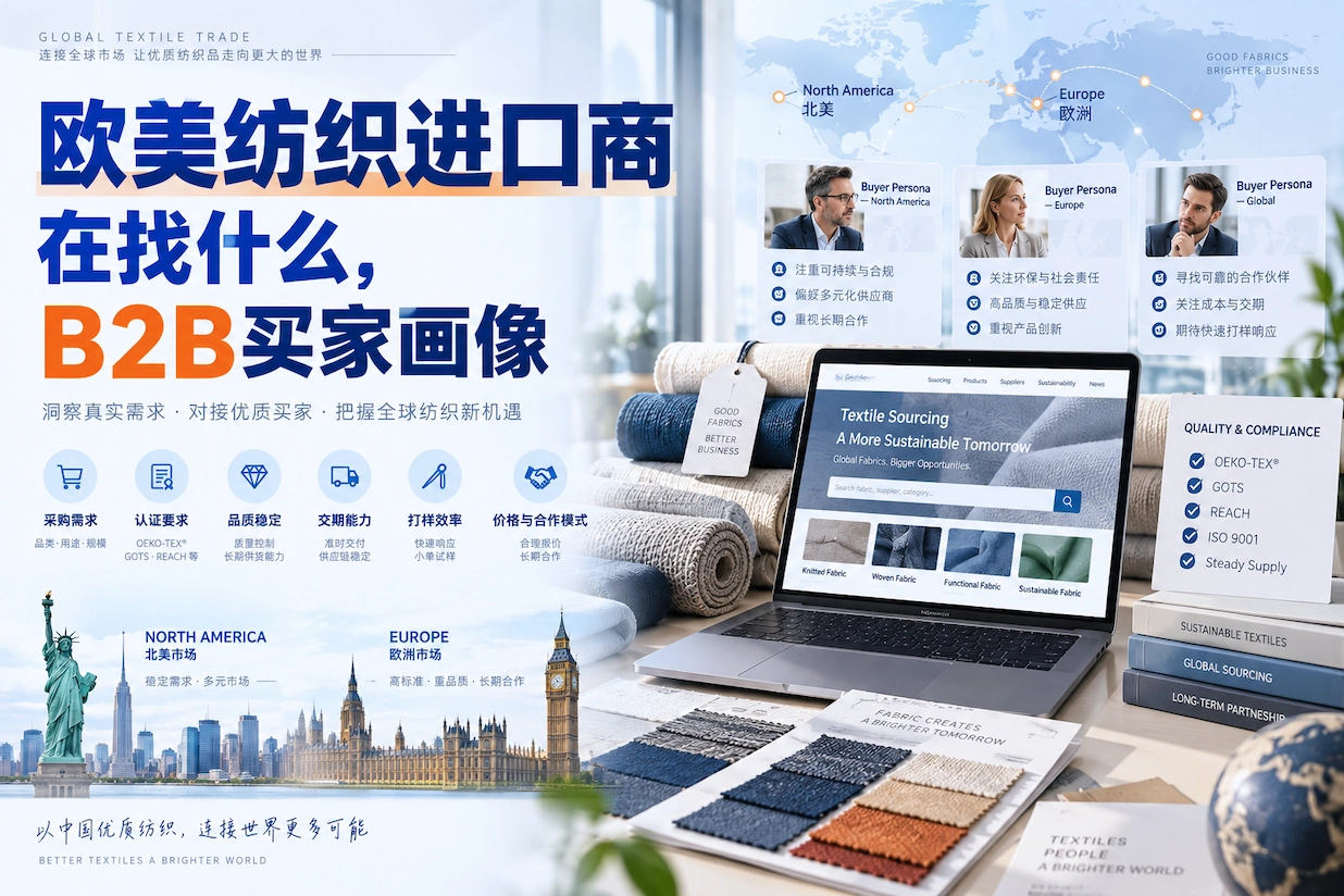 欧美纺织进口商在找什么,B2B买家画像