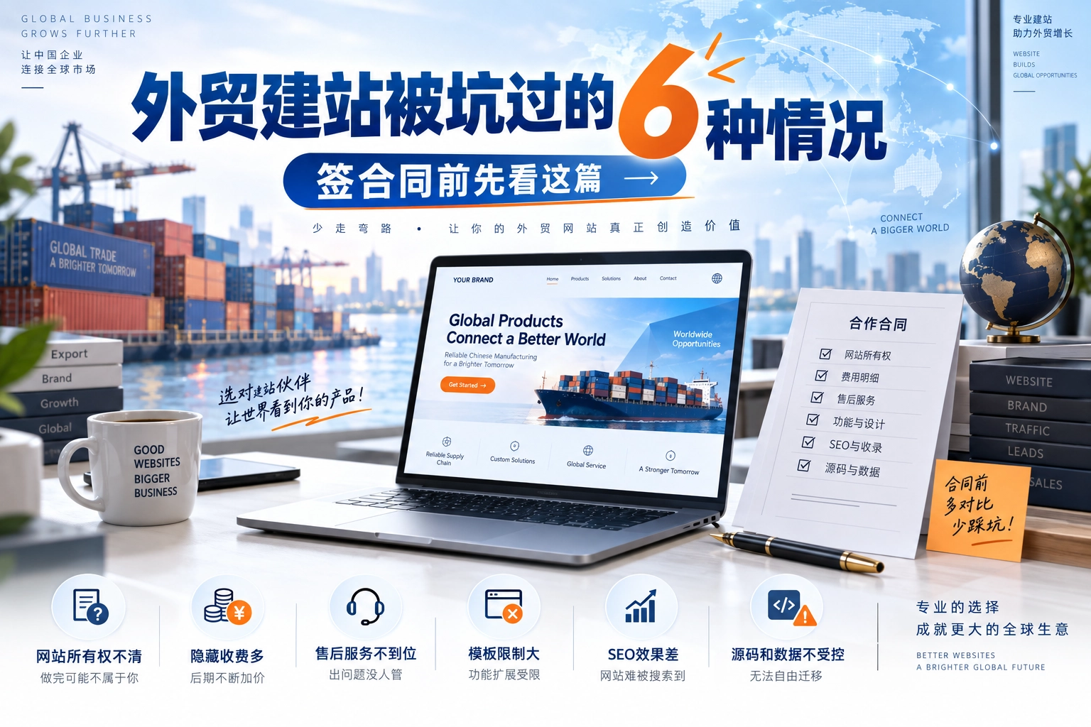 外贸建站被坑过的6种情况，签合同前先看这篇