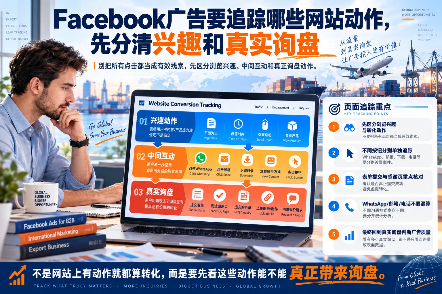 Facebook广告要追踪哪些网站动作，先分清兴趣和真实询盘
