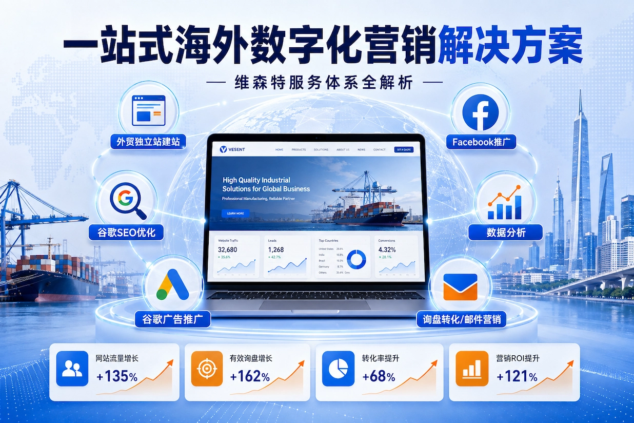 一站式海外数字化营销解决方案：维森特服务体系全解析