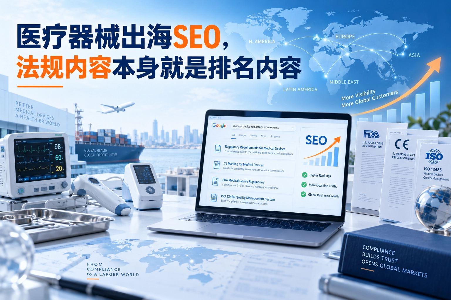 医疗器械出海SEO，法规内容本身就是排名内容
