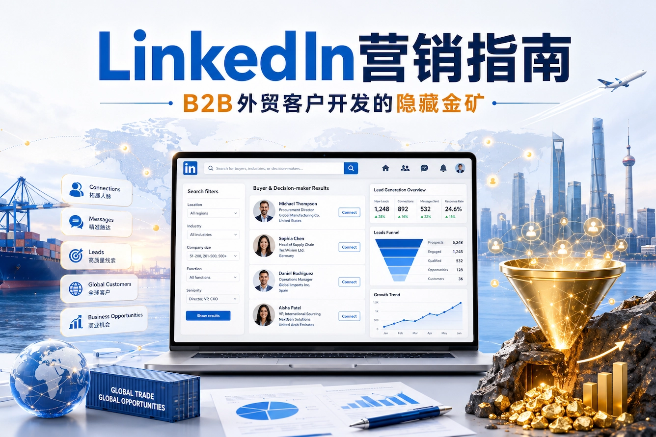 LinkedIn营销指南 B2B外贸客户开发的隐藏金矿