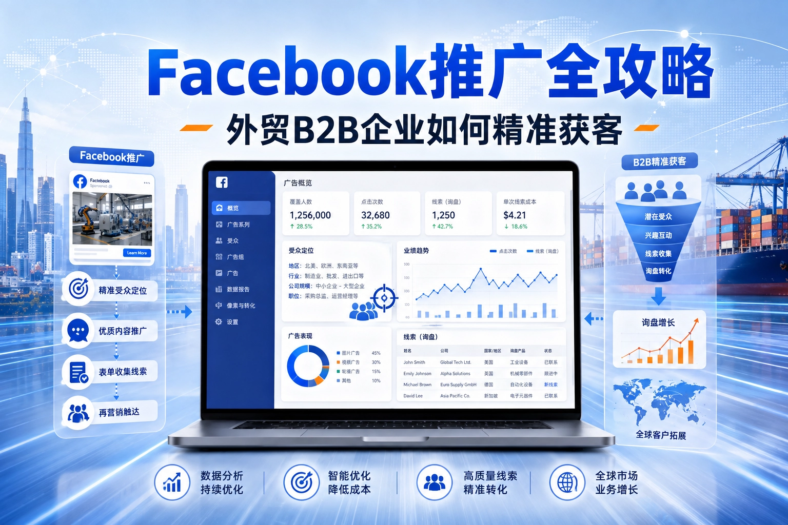 Facebook推广全攻略 外贸B2B企业如何精准获客